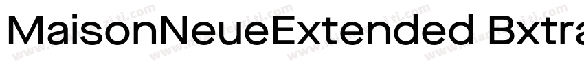 MaisonNeueExtended BxtraBold字体转换
